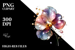 Abstract Glossy Sweet Pea, Transparent PNG Product Image 2