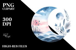 Very Simple Half Moon PNG Product Image 2