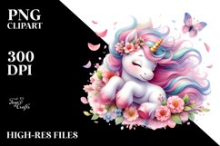 Baby Unicorn Tumbling Spring Petals Product Image 3