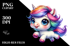 Funny Baby Unicorn PNG Product Image 2