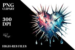 Heart with Spikes, Transparent PNG Product Image 2