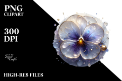 Abstract Glossy Pansy, PNG Product Image 2