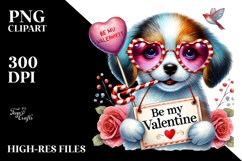 Puppy for Valentine PNG Product Image 2