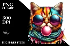 Kitten Portrait Sunglasses | Sublimation | Clipart Product Image 3