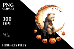Bear Dressed for Halloween PNG Product Image 2