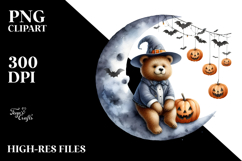 Bear Dressed for Halloween PNG Product Image 2