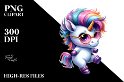 Cute Baby Unicorn Dancing PNG Product Image 2