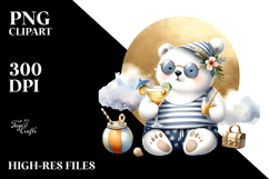 Watercolor Polar Bear PNG Product Image 2