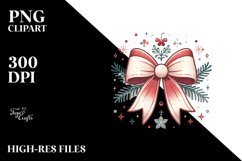 Simple Christmas Bow PNG Product Image 2
