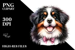 Cute Bernese Mountain Dog, Transparent PNG Product Image 2