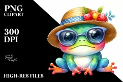 Colorful Summer Baby Frog with Sun es and Sun Hat | Product Image 3