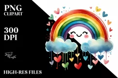 Hummingbird on Rainbow, Transparent PNG Product Image 2
