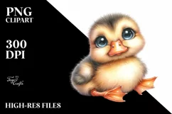 Cute Baby Duck, Transparent PNG Product Image 3