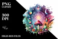 colorful astral journey | Sublimation | Clipart Product Image 1