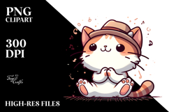 Cute Kitten Casually Sitting, Transparent PNG Product Image 2