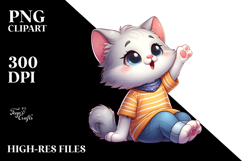 Cute Kitten Vector Art PNG Product Image 2