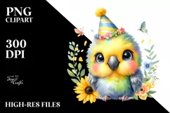 Baby Parrot Party Hat | Sublimation | Clipart Product Image 3