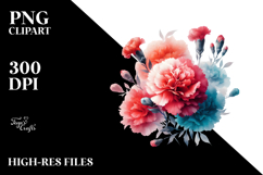 Watercolor Abstract Vibrant with Carnation Product Image 2