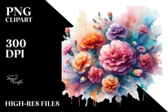 Watercolor Abstract Vibrant with Carnation Product Image 2