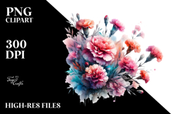 Watercolor Abstract Vibrant with Carnation Product Image 2