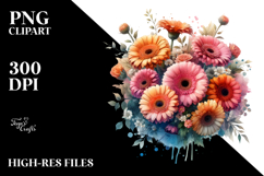 Watercolor Glossy Gerbera Product Image 2