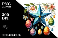 Simple Easter Egg Star PNG Product Image 2