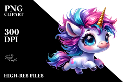 Funny Baby Unicorn, PNG Product Image 2