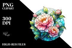Stained Camellia | Sublimation | Clipart Product Image 1
