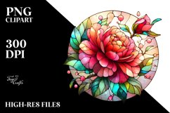 Stained Camellia | Sublimation | Clipart Product Image 3