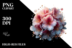 Abstract Glossy Rhododendron, Transparent PNG Product Image 2