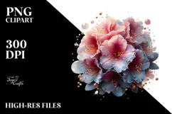 Abstract Glossy Rhododendron, Transparent PNG Product Image 2