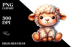 Vibrant Colorful Baby Lamb | Clipart Product Image 3