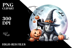 Rhino Dressed for Halloween PNG Product Image 2