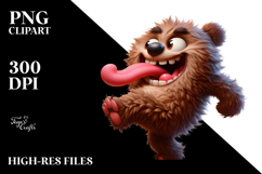 Goofy Cartoon Bear, Trending Art Product Image 2