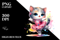 Colorful Baby Cat Dancing Playfully Product Image 2
