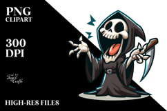 Goofy Reaper Cartoony Vector, PNG Product Image 2