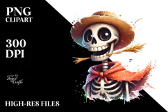Funny Goofy Skeleton PNG Product Image 2