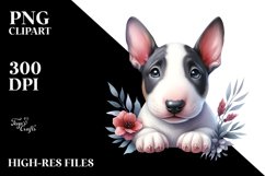 Expressive Baby Bull Terrier | Sublimation Clipart Product Image 3