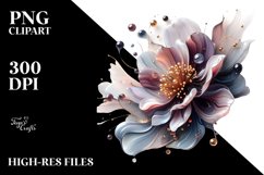 Abstract Glossy Anemone | Sublimation | Clipart Product Image 3