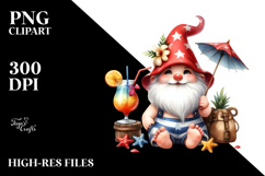 Cute Gnome Cocktail Beachwear, Transparent PNG Product Image 2