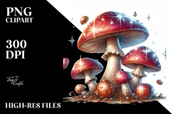 Detailed Shiny Mushroom PNG Product Image 3