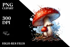 Detailed Shiny Mushroom PNG Product Image 1