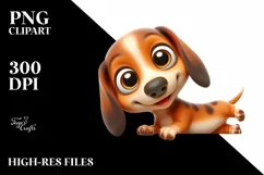 Joyful Dachshund moments | Sublimation | Clipart Product Image 3