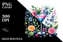 Back View of Cocktail PNG Product Image 2
