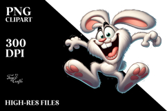 Goofy Cartoon Rabbit, PNG Product Image 2