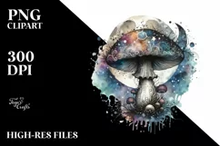 Detailed Mystical Mushroom PNG Product Image 3
