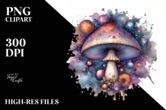 Detailed Mystical Mushroom PNG Product Image 1