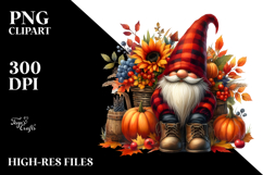 Vibrant Autumn Gnome PNG Product Image 2