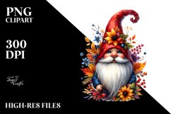 Vibrant Autumn Gnome PNG Product Image 1