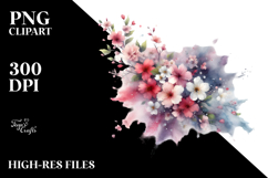Half Spring Flowers, Transparent PNG Product Image 2